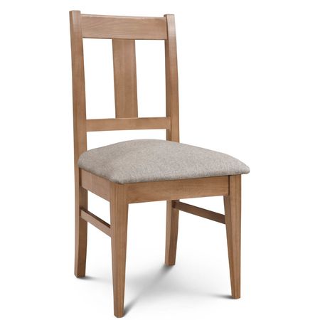 Silla de Comedor Euro lustre Abedul Tapizado Shot Antique Espacity