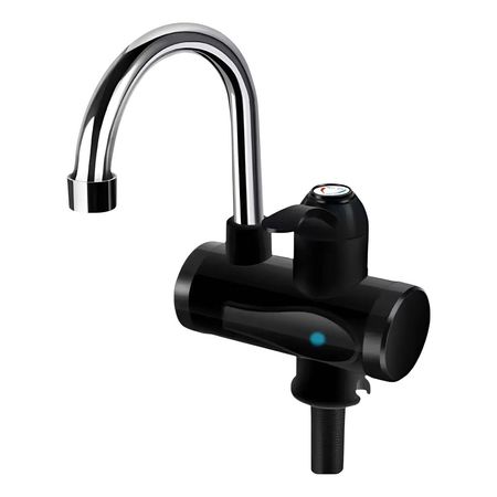 Canilla Electrica Mesada Led Enchufe Con Térmica Seguridad