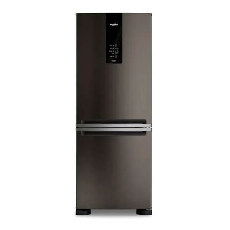 Heladera con Freezer Inverter Whirlpool No Frost Negra 449L WRE57CE