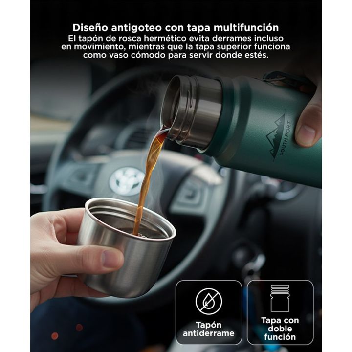 Termo South Port Acero Inoxidable 1L - Vista 4