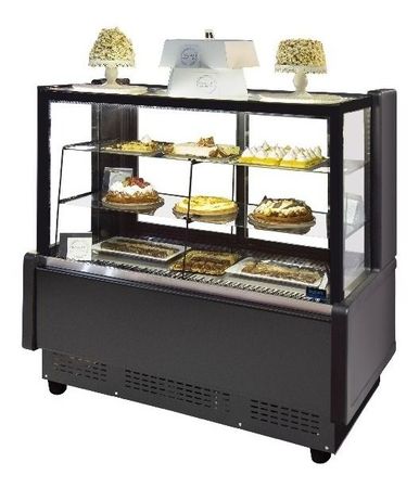 Heladera Tortera Cubo Recta 140 Cm Best Cold Patisserie Negro