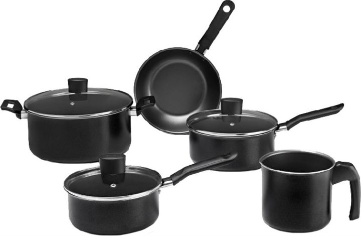 Set Cacerolas Y Ollas Brinox Ebony Line - Aluminum - 5 Pzas Cookware Set Negro ( 7190/400) - Vista 1