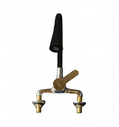 Canilla mezcladora monocomando mesada flexible Negro Prego PREG9022