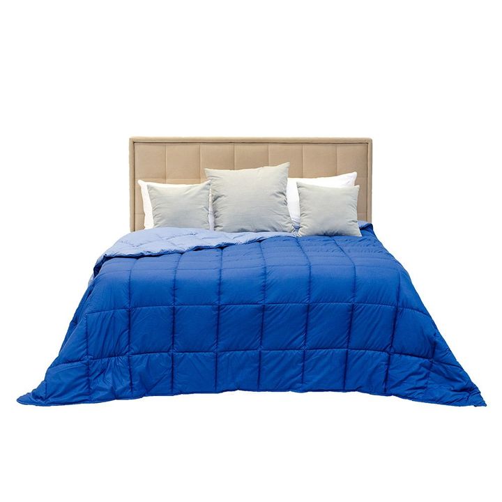 Cobertor de Cama Azul/Celeste Piero 240 x 240 cm - Vista 2