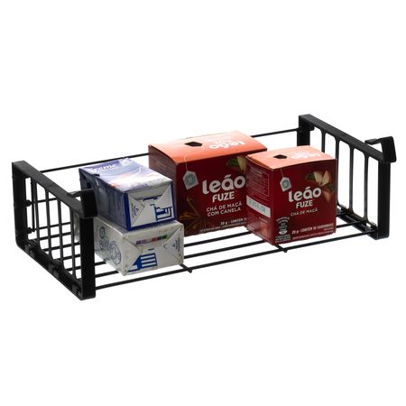 Estante organizador Cocina Soporte Guarda Optimiza Metaltru Negro