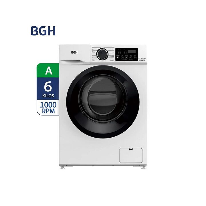 LAVARROPAS BGH BWFI-06W24AR INVERTER 6KG BLANCO - Vista 1
