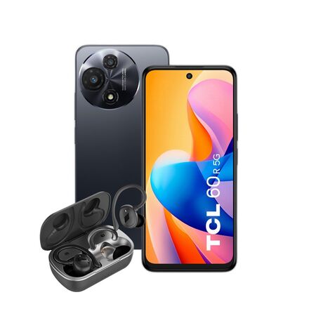 Combo TCL 60R 5G 4+128GB Space Gray + Auriculares Dekkin TWS Sport