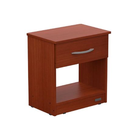 MESA DE LUZ 1 CAJÓN MOSCONI SUPER EXPRESS MESITA DE NOCHE 56149 COLOR CAOBA