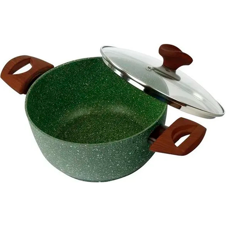 Cacerola 2 Asas C/Tapa 24cm TVS Natura Antiad 4.5L Inducción