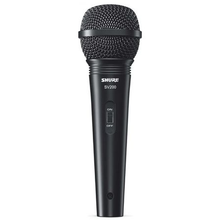 Shure SV200. Micrófono vocal dinámico cardioide con cable XLR. Claridad para voz, karaoke y presentaciones
