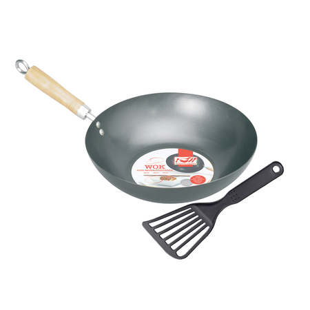 Set Wok Antiadherente 30 Cm + Espatula