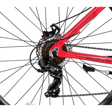 Bicicleta Mountain Bike Topmega Sunshine Aluminio Talle M R29 21vel Coral/violeta
