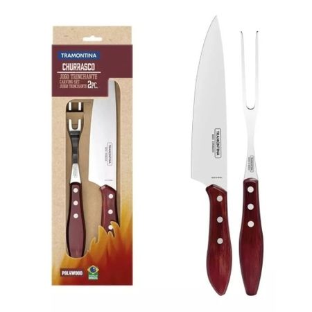 JUEGO DE CUBIERTOS 2 PIEZAS POLYWOOD