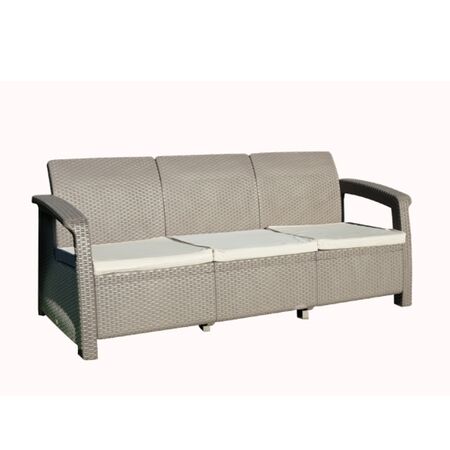 Sillon 3 Cuerpos Voss 2000 Roma Set 3 Capuchino