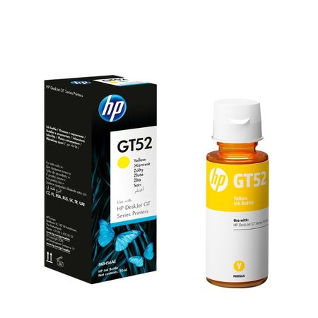 Botella de Tinta Hp GT52 Amarillo Original M0H56AL Deskjet Gt5820 8000p