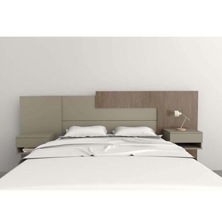 Respaldo Funcional Extensible Tables Cod: 6447 Nogal-Gris