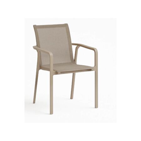 Silla de Exterior Kappa Beige PVC con Proteccin UV