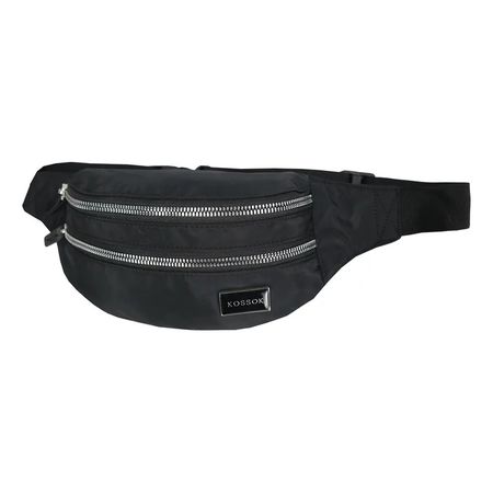 Rinonera Kossok Ibuki Urbana Negro Liso Negro/Plateado