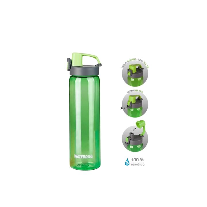 BOTELLA DEPORTIVA WATERDOG LIBRE DE PBA 800CC (C:VERDE PB208) - Vista 2