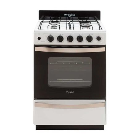 Cocina Whirlpool Multigas WFB57DW 56 Cm Blanca