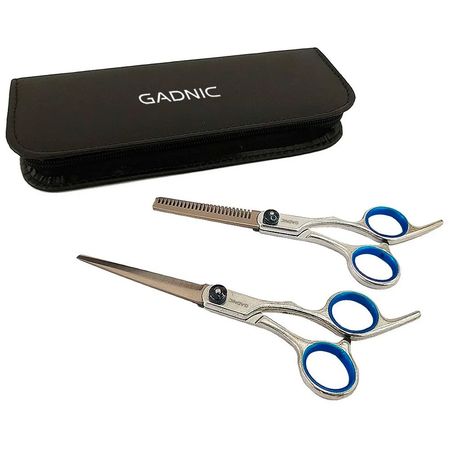 Kit de Tijeras de Peluquería Profesional Corte + Pulir