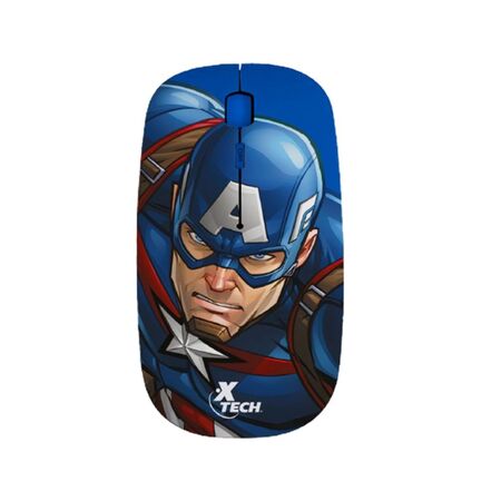 MOUSE XTECH CAPITAN AMERICA EDITION (C:AZUL XTMM340CA)