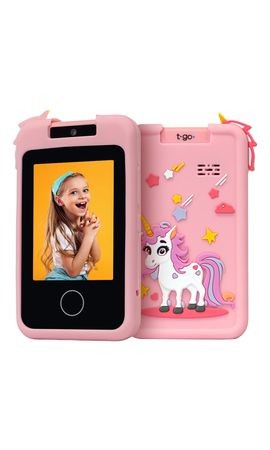 Camara de fotos celular infantil con Selfie juegos video funda juegos Modelo Unicornio + Memoria 32gb