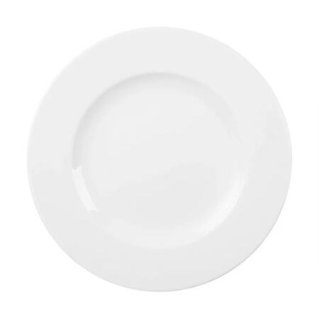 Set X12 Plato Playo Elena Tramontina Porcelana Blanca 27 cm
