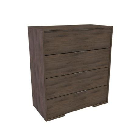 Comoda Reflex 4 Cajones 90x80x40 Dld02rdg Roble Denver Grafito Delos
