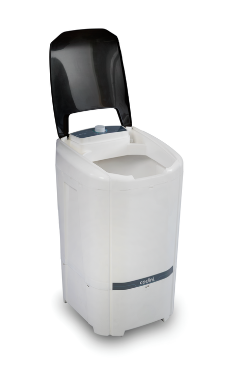 Lavarropas Semiautomático QBICO 10 kg 6 Funciones Sistema de lavado oriental Blanco Codini - 8052 - Vista 4