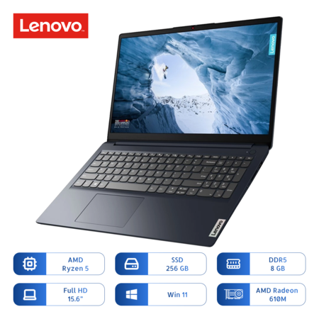 Notebook Lenovo Ideapad 1 15amn7 Ryzen 5 7520u 256gb Ssd 8gb 15.6 Pulg Abyss Blue