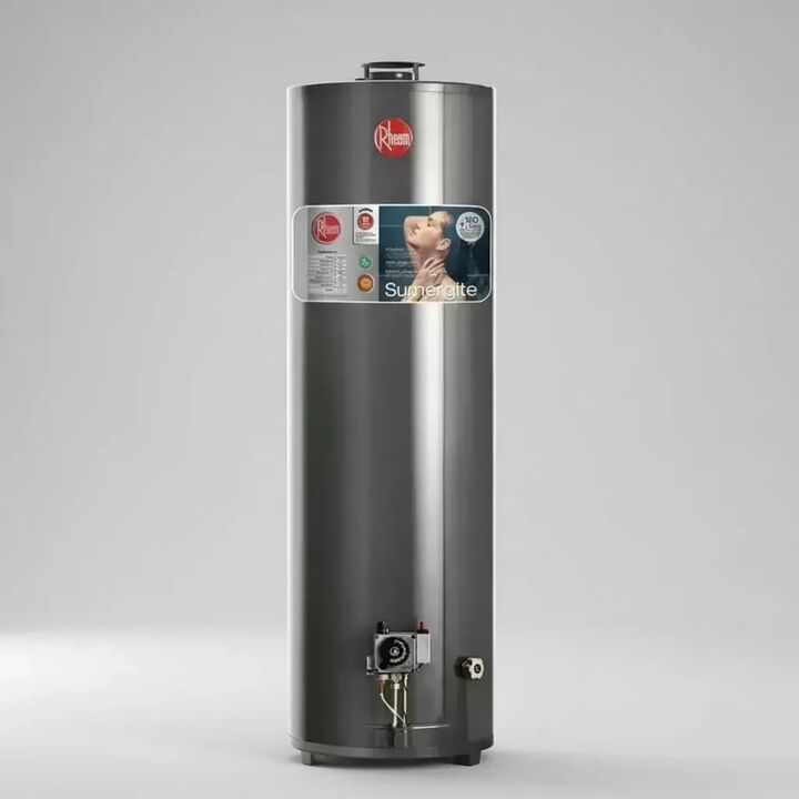 Termotanque 160 Lts A Gas Rheem Alta Potencia AP160 Color Gris - Vista 1