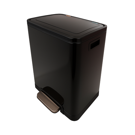 Cesto Doble Residuos 30 Lts Negro Cierre Suave Hogar Actual