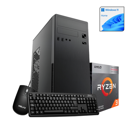 PC Kelyx AMD Ryzen 3 3200G 8GB 256GB SSD W11 Home