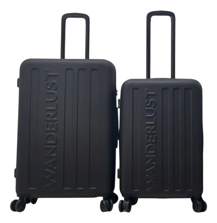 Set De 2 Valijas Negras de 24" Y 28" 37877 Con Combinación Numérica Ruedas 360° Skora - Vista 5