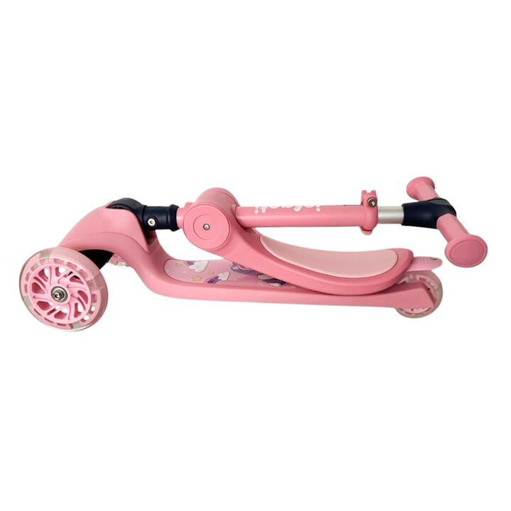 Monopatín 2 en 1 Plegable K4 Infanti Rosa - Vista 10