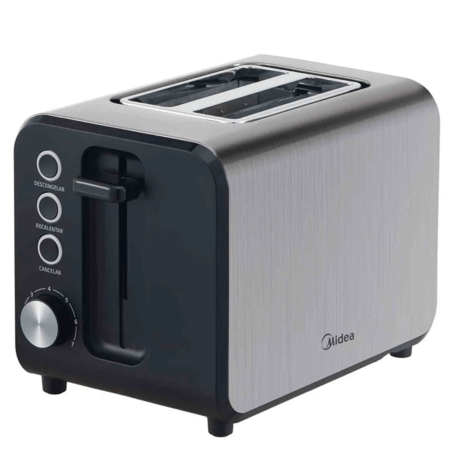 Tostadora Electrica Midea 950W Inox BT-MM2XAR1