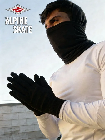 Combo Alpine Skate Térmico: Guantes + Cuello Primera Piel. Ideal para Moto, Running y Nieve