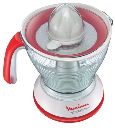 Exprimidor Vitapress Moulinex Blanco y Rojo PC3021AR