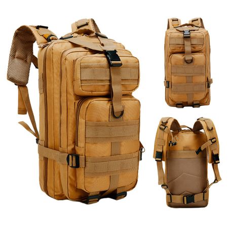 Mochila Táctica Marrón Gadnic Militar Mochilero Compatible Camelback 25Lts 