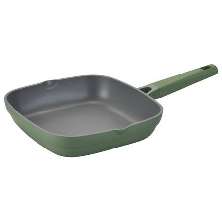 Sartén Antiadherente Cuadrada 24cm Carol de Aluminio Fundido Verde