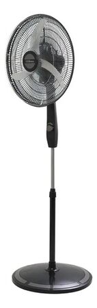 Ventilador De Pie Liliana 20  Aspas Metalicas 50.8 Cm Negro Plateado Metal 3