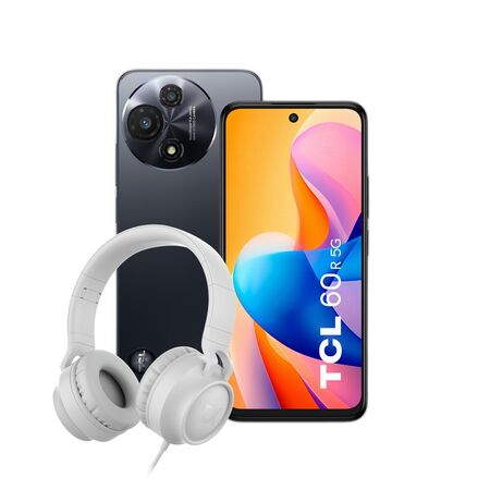 Combo TCL 60R 5G 4+128GB Space Gray + Auriculares Dekkin Vincha USB-C