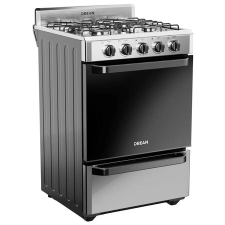 Cocina Drean Multigas 56cm Horno 74L Easy Clean Parrilla CD5602AI0-IX