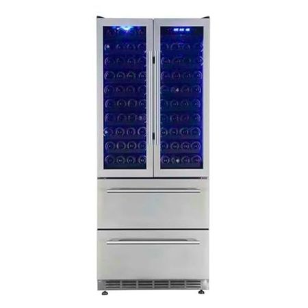 Cava Php YC-618 3 Zonas 20 Bandejas Azul Luz interior