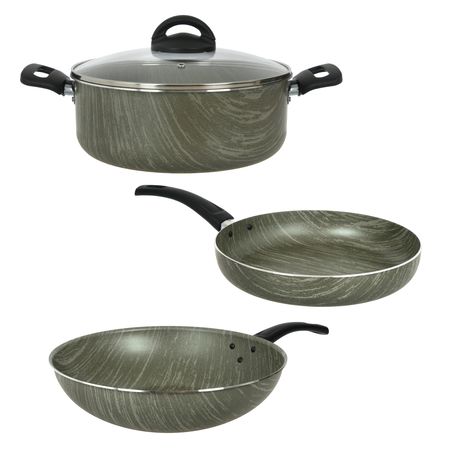 Bateria de Cocina Cacerola Wok Sarten Aston Terra