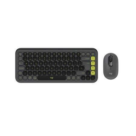 Teclado con Mouse Logitech Pop Icon W Wireless Black