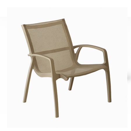 Silln de Exterior Kappa Beige PVC con Proteccin UV