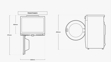 Lavarropas SAMSUNG WW65A4000EEUBG 6.5kg 1000RPM Inverter carga frontal blanco A+++