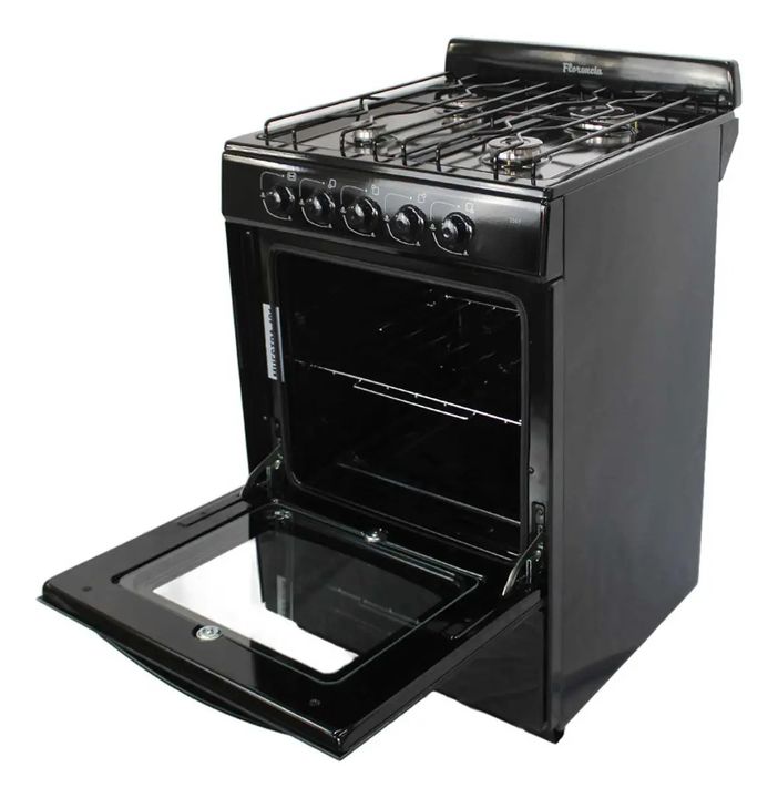 Cocina Multigas 4 Hornallas 56cm Florencia 5507 Negro - Vista 2